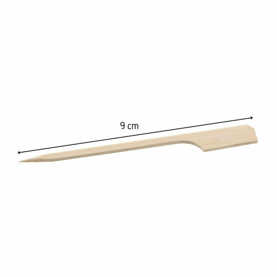 Bamboe golfprikkertjes 90 mm, pak 100 stuks