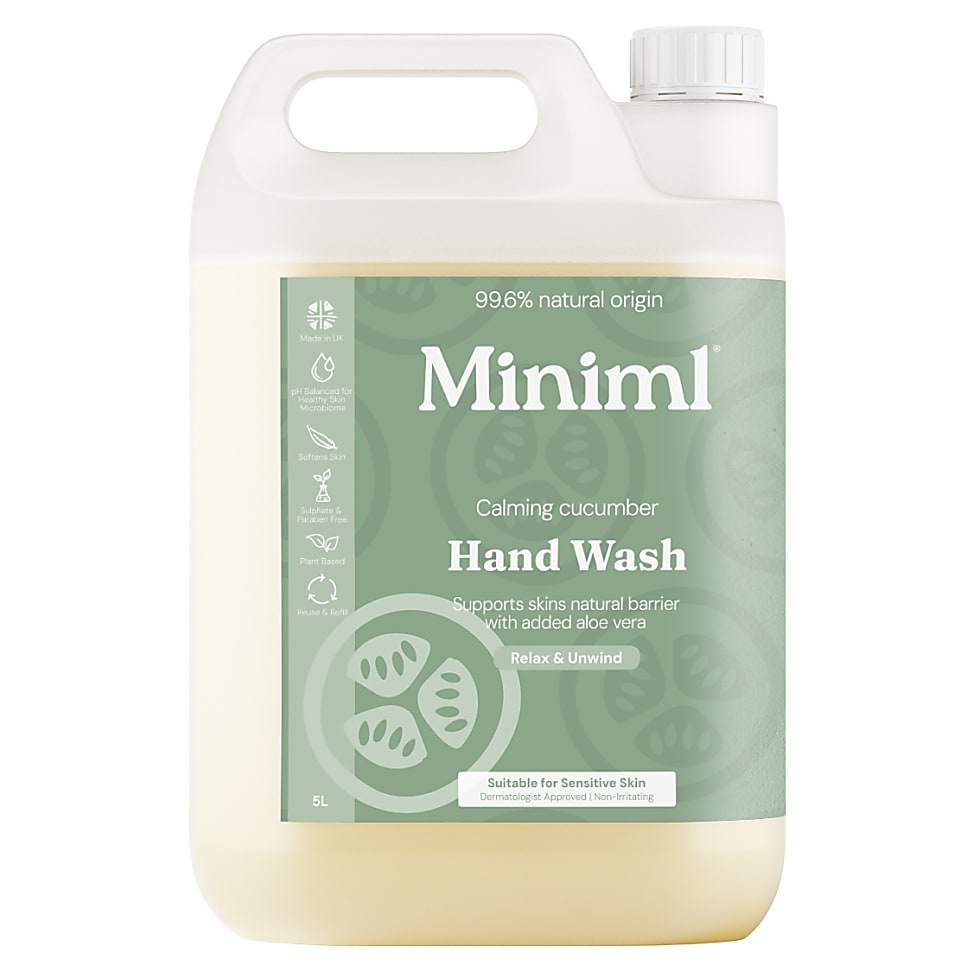 Miniml Handzeep Komkommer & Aloë Vera - 5L Refill