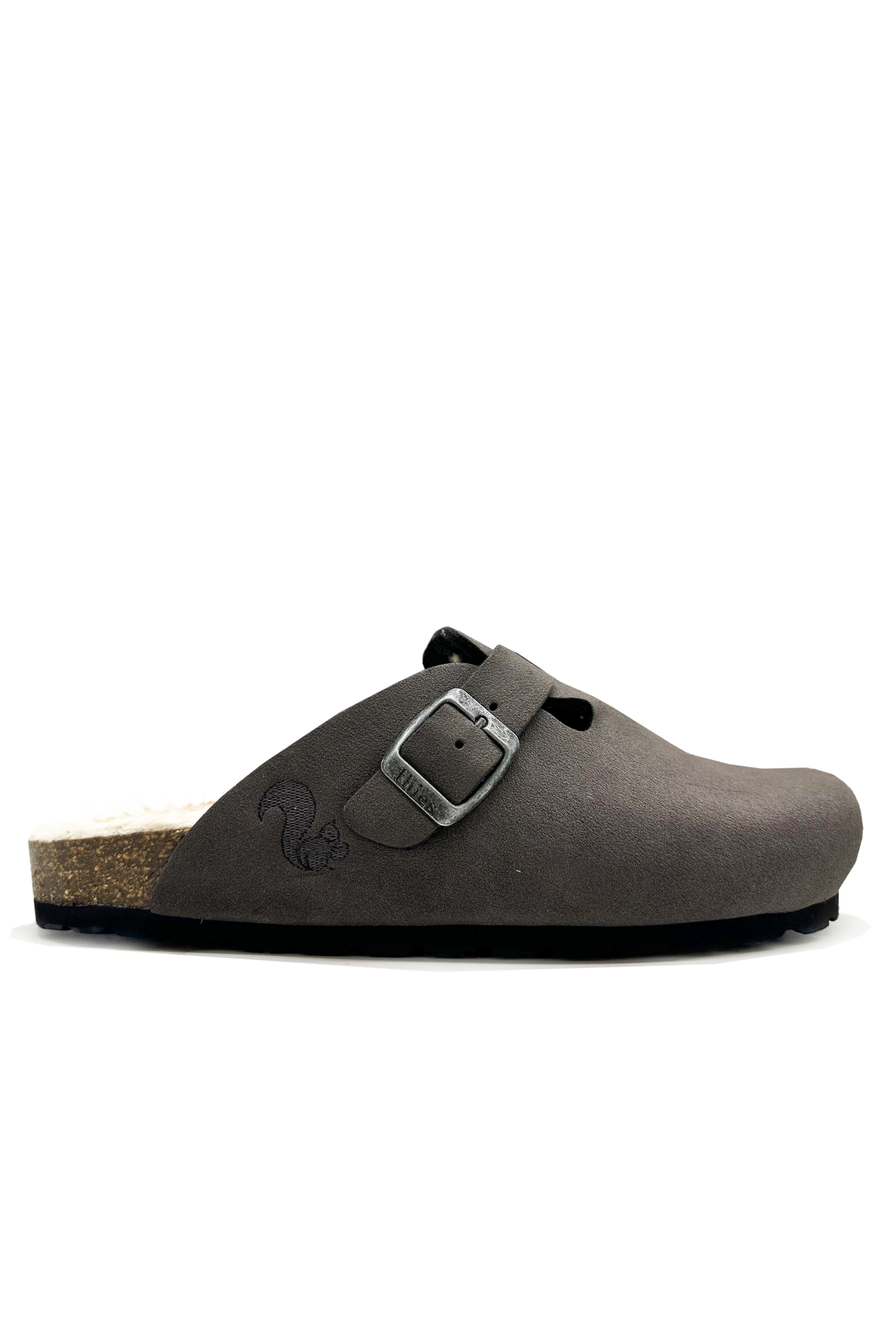 thies 1856 mannen vegan Klomp Eco Bio Warm Antraciet Grijs