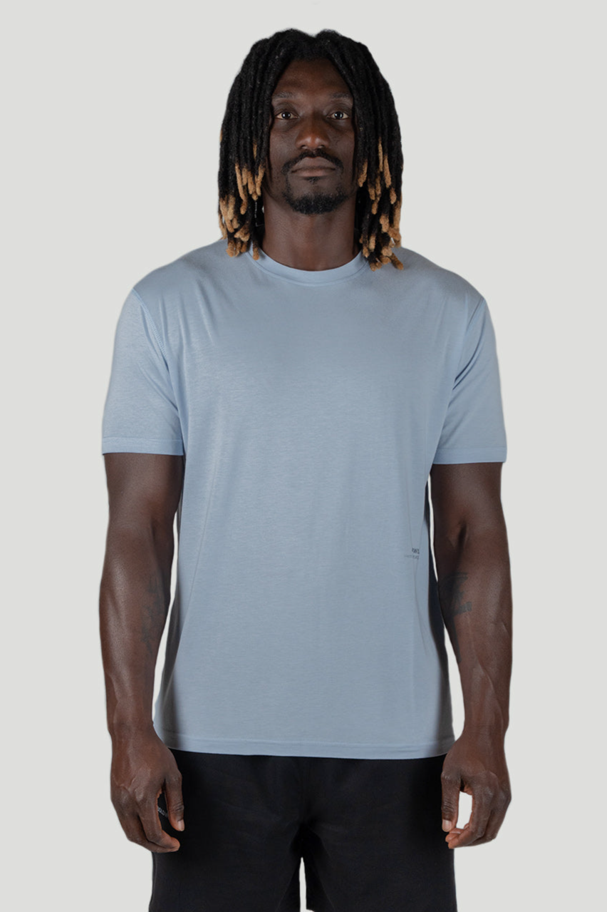 Boldwill mannen vegan T-Shirt Arctisch Blauw