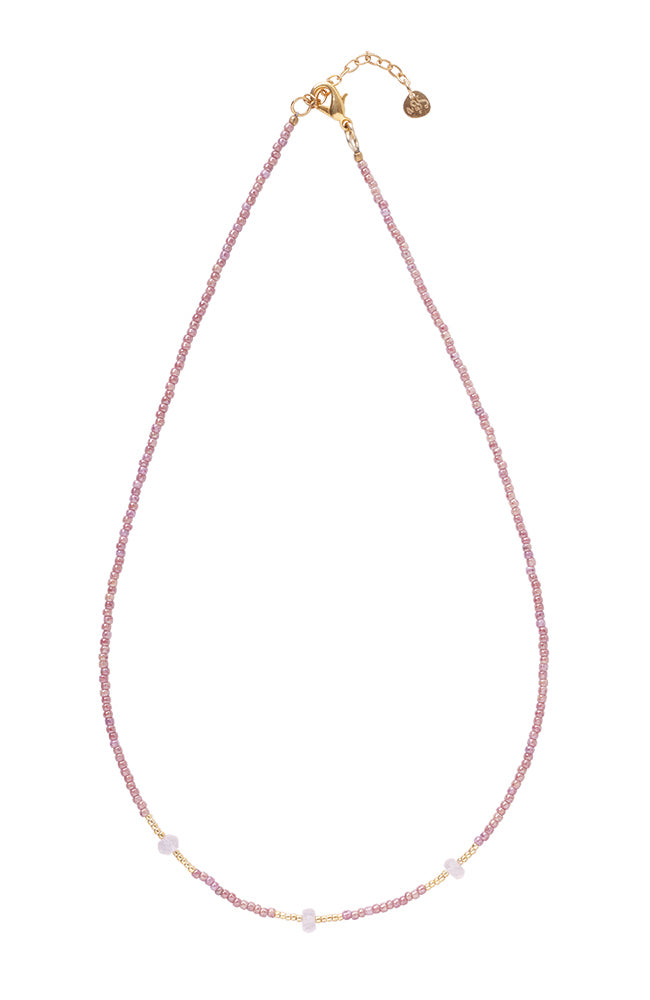 Brightly Rose Quartz ketting