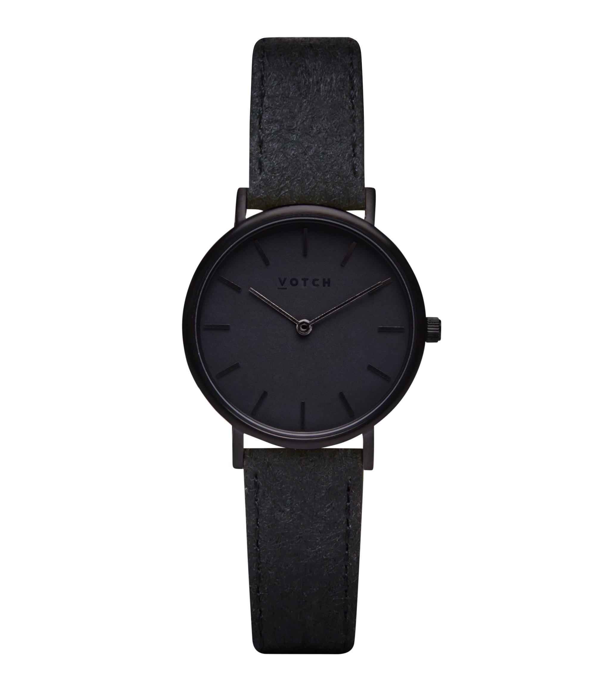 Votch  Horloge Piñatex Petite Zwart & Zwart