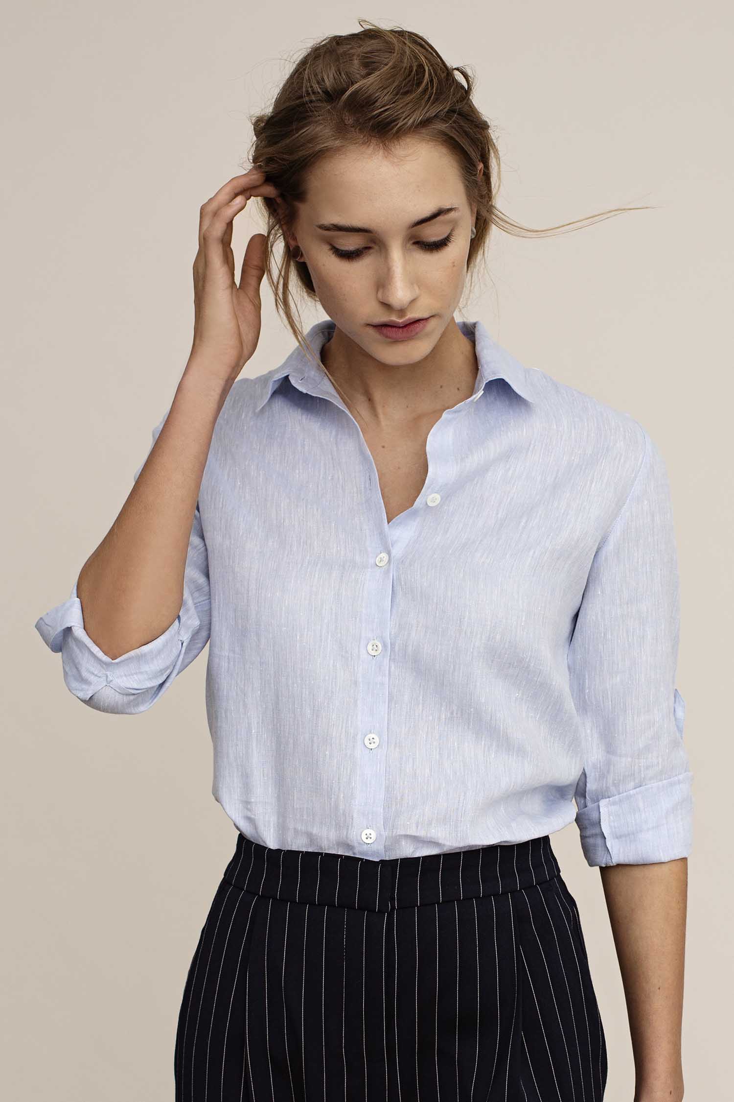 Arber Studio  Blouse Elm Lichtblauw