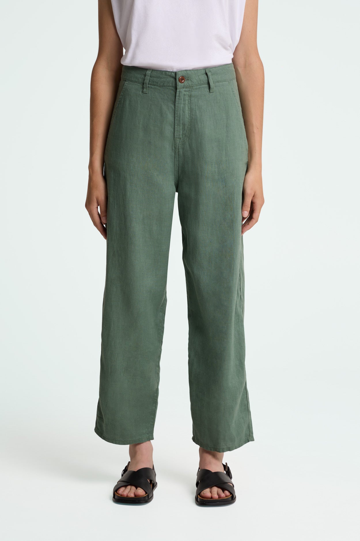 Kings of Indigo  Broek Leila Donkerbosgroen