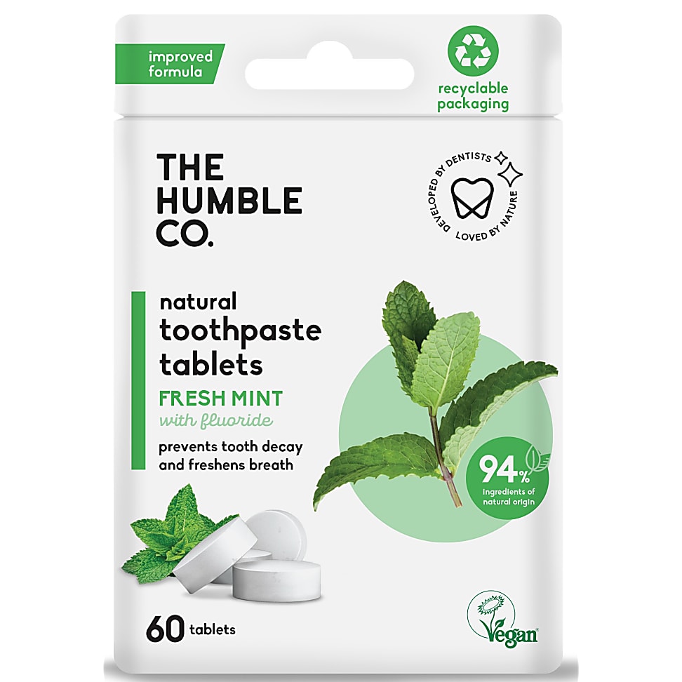 Humble Tandpasta Tabletten met Fluoride 60 tabletten