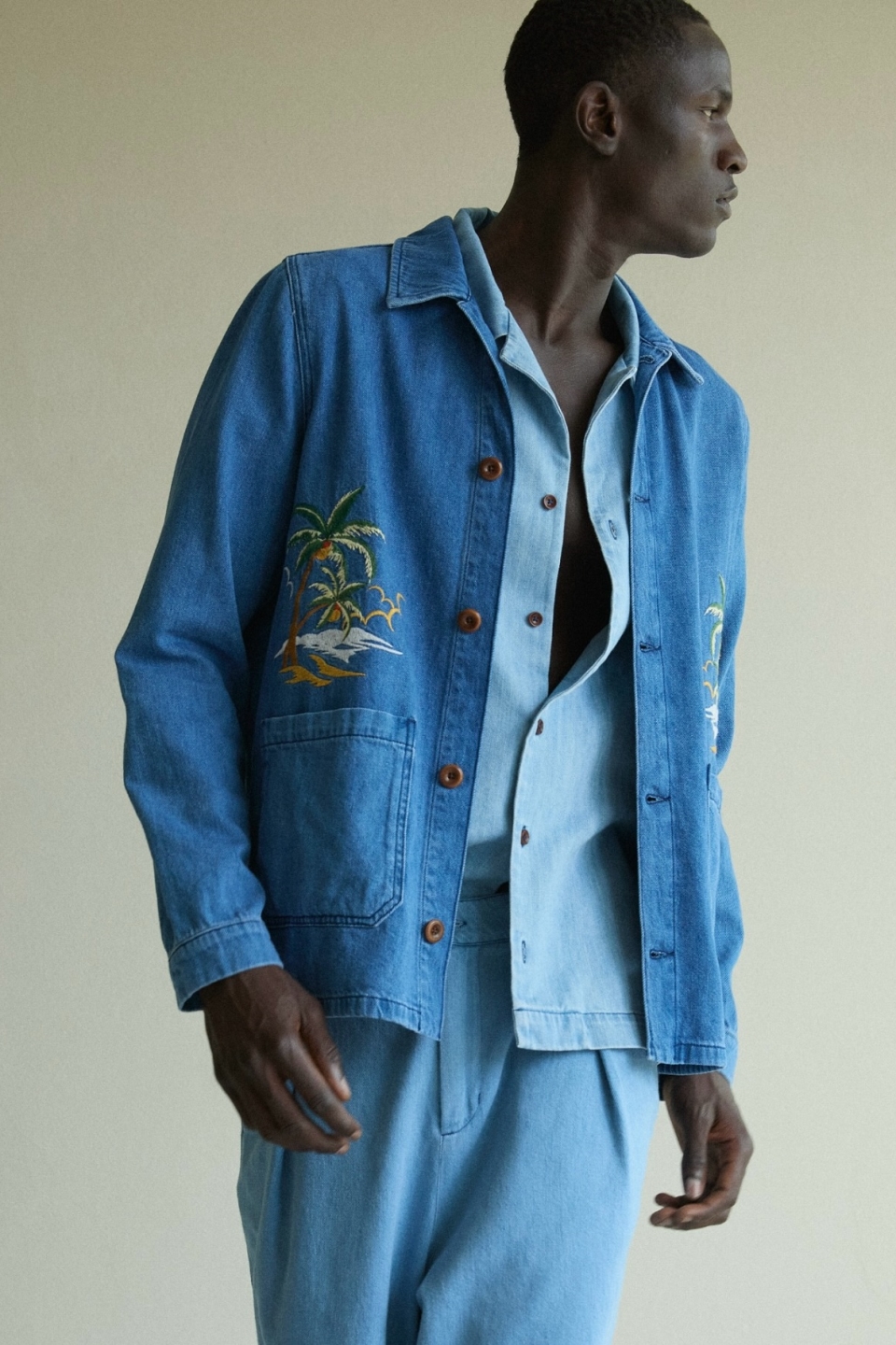 Kings of Indigo mannen vegan Jas Duncan Quennell Mid Sakujan Donkerblauw