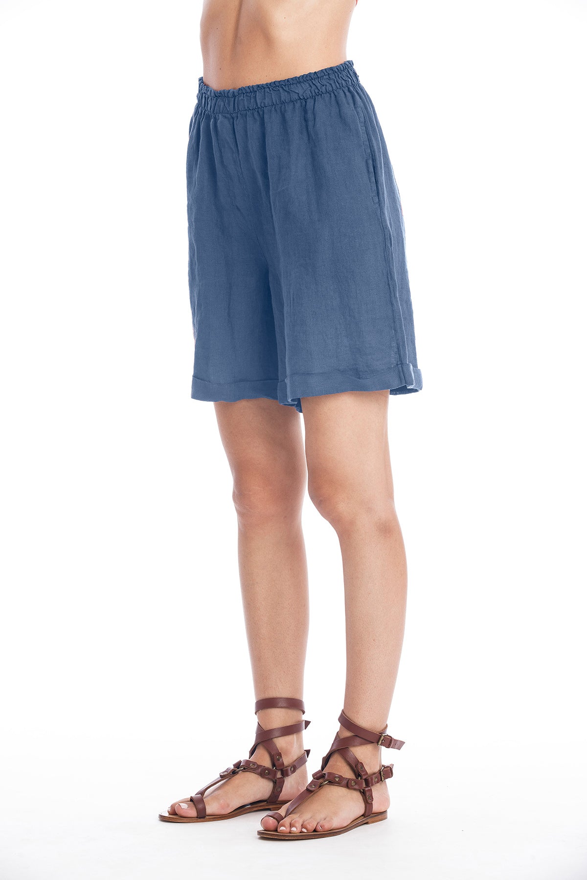 RAVENS VIEW IBIZA  Shorts Lang Creta Indigo Blauw