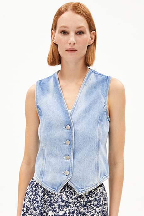 ARMEDANGELS  Gilet Sineriaa Atlas Blauw