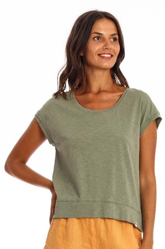 RAVENS VIEW IBIZA  T-Shirt Ivy Kaki Groen