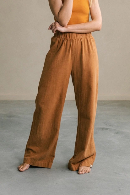 The View Yoga  Broek Teya Oranje