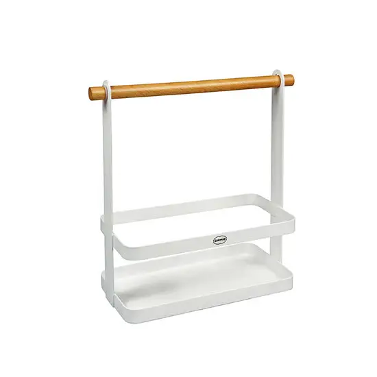 Cabanaz Storage Rack - Opbergrekje van metaal en beuken hout