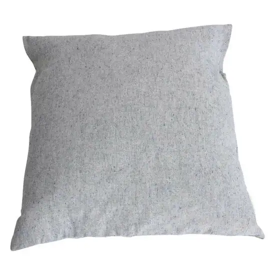 Upcycled Denim Square Cushion Light Blue, inclusief vulling.