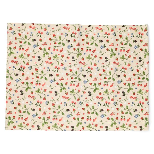 Placemat, GOTS bio-katoen, rood fruit, 35 x 50 cm