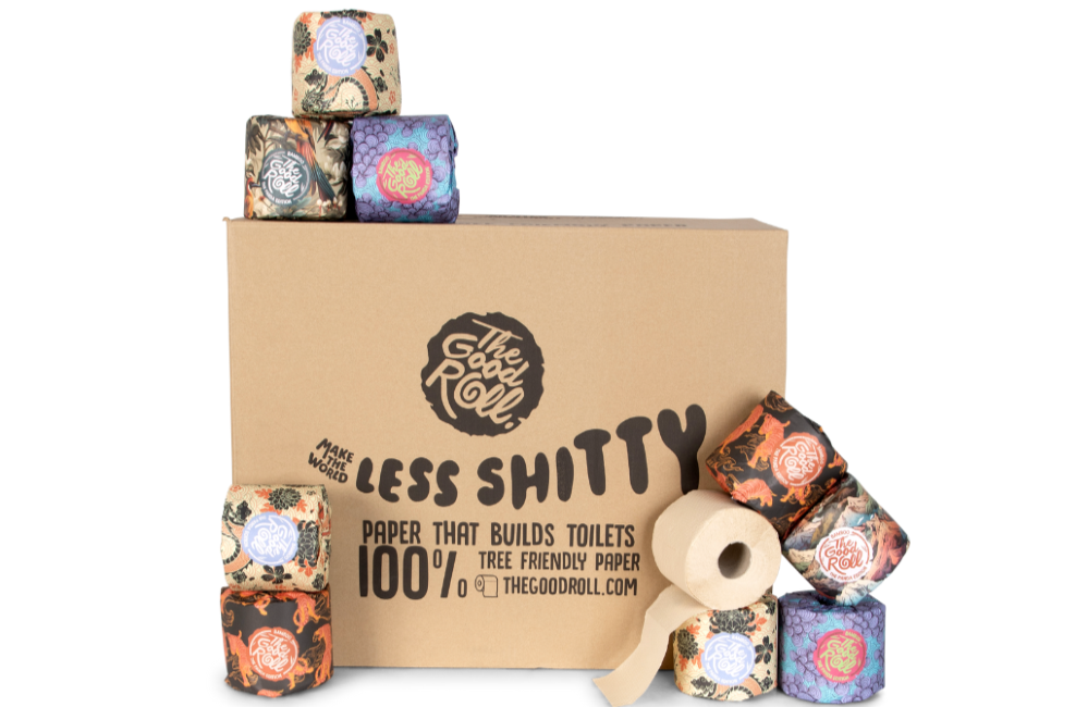 100% Bamboe 2-laags Toiletpapier - 24 rollen - Met Wikkel - The Good Roll