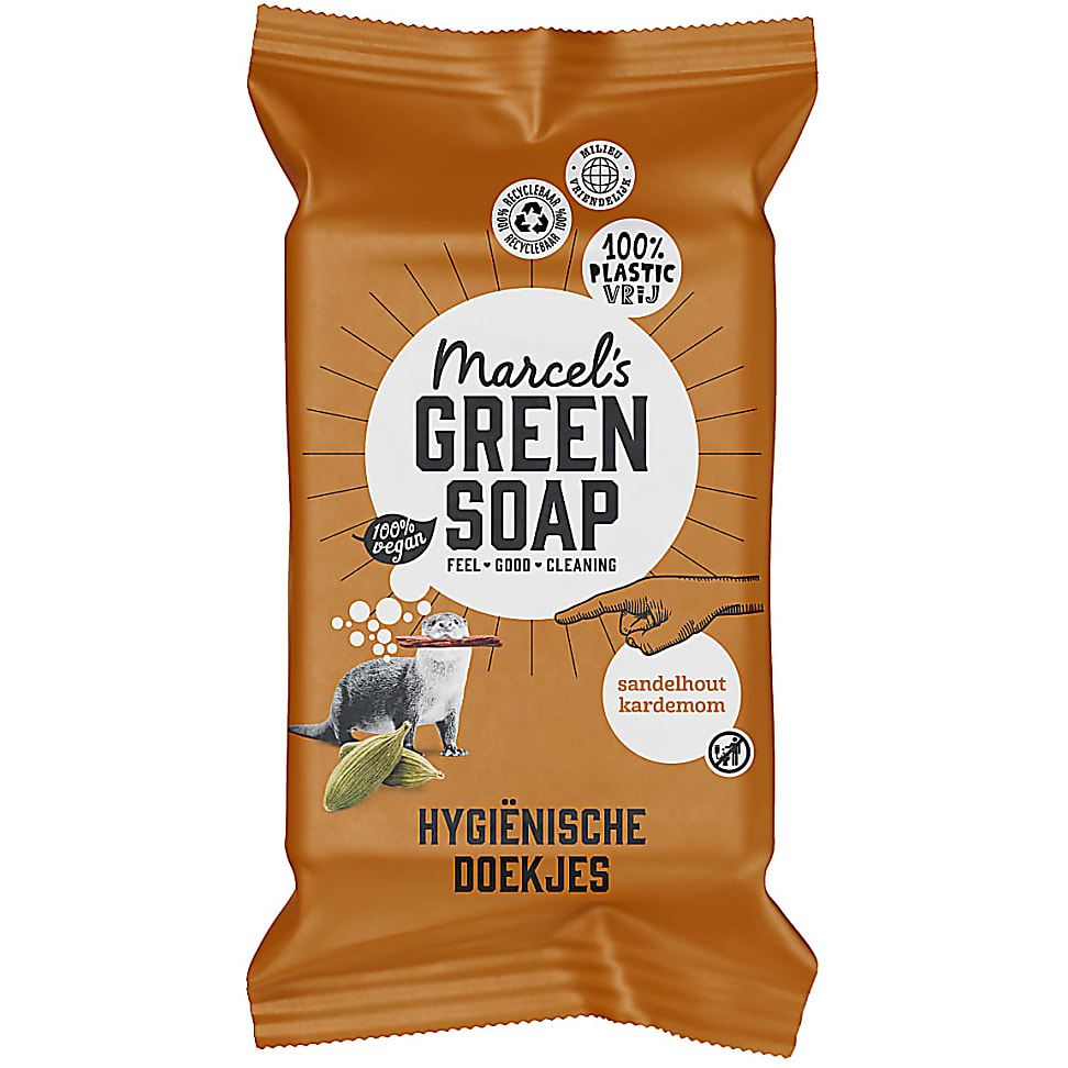 Marcel's Green Soap Hygiënische Schoonmaakdoekjes Sandelhout & Kard...
