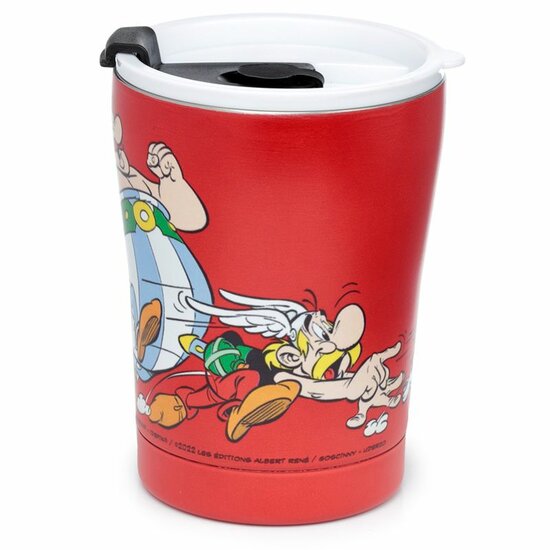 Dubbelwandige RVS to-go beker - Insulated cup 330ml Asterix & Obelix