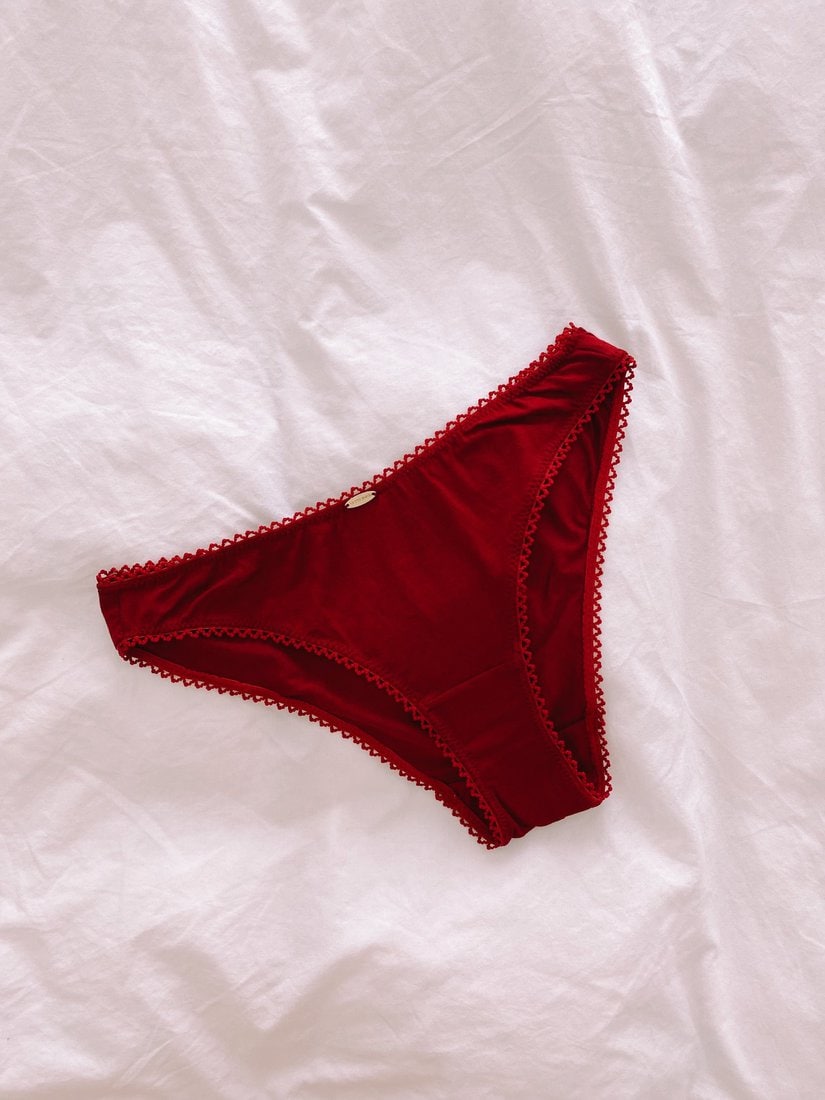 Bamboo Bikini Brief - Red
