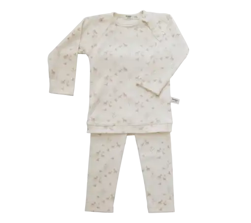 Kinderpyjama 100% biologisch katoen – Peach Blush