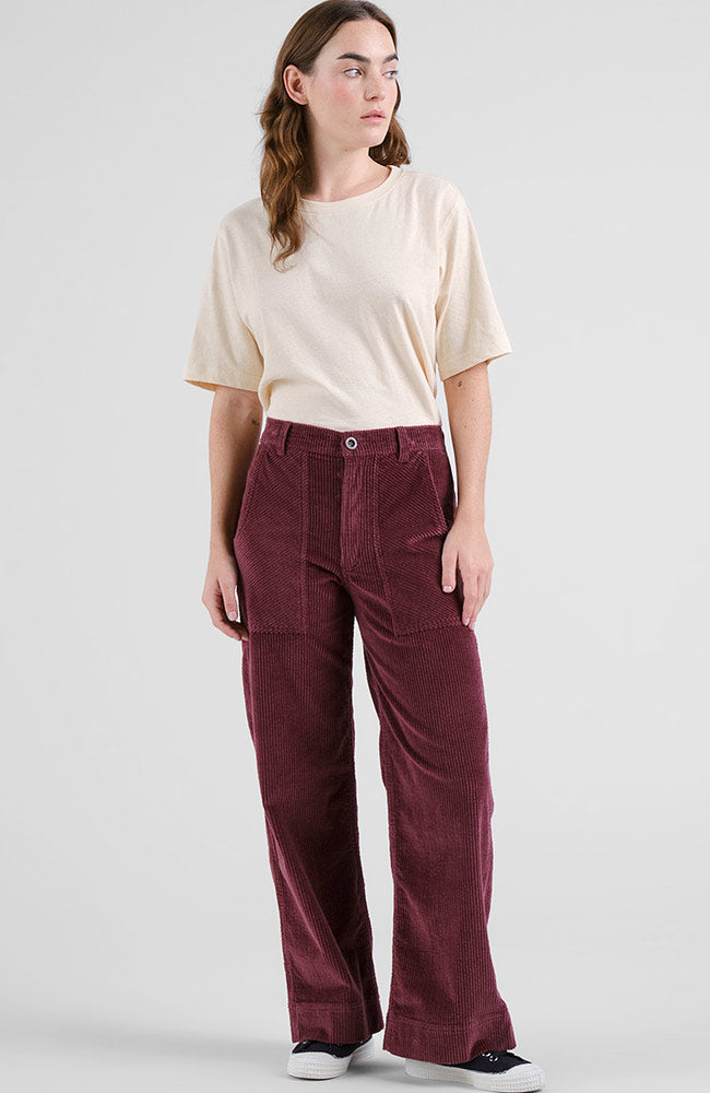 Vara workwear pant corduroy fig red