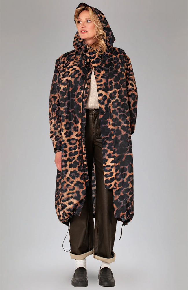 Dark Leopard Rain Coat