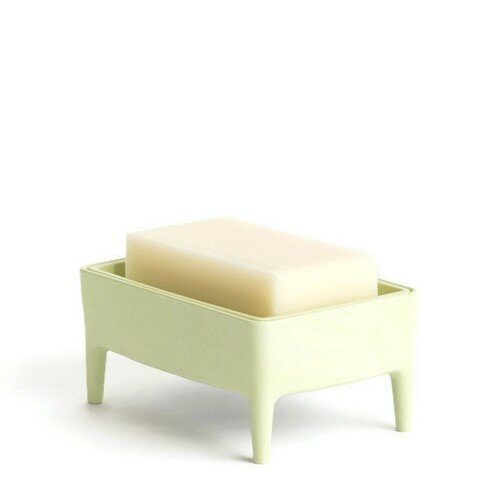 Bubble Buddy zeephouder + schoonmaakzeep - Pistachio