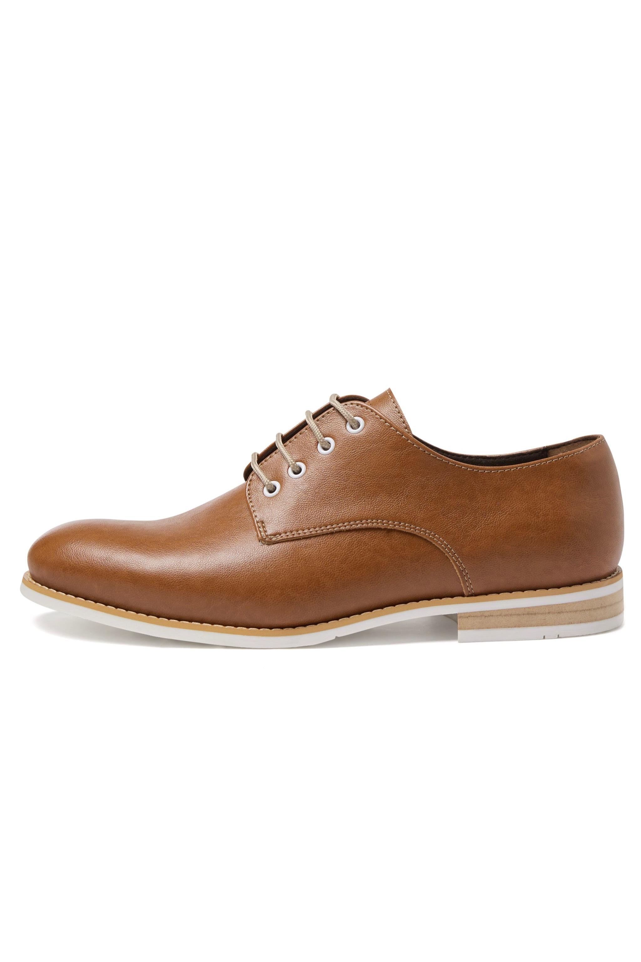Will's Vegan Store mannen vegan Casual Derby's Tan