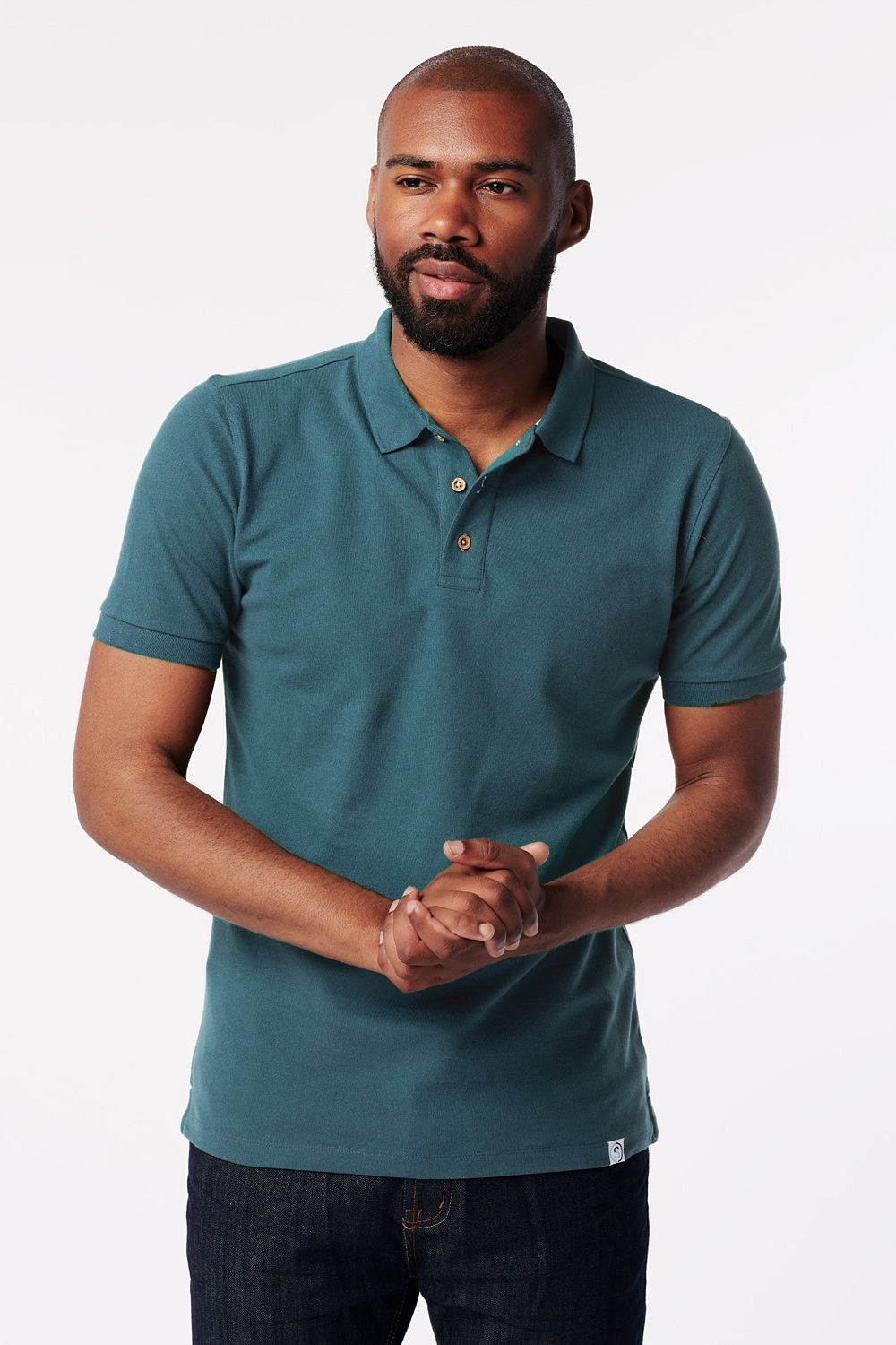 SKOT mannen vegan Polo Hemelsblauw