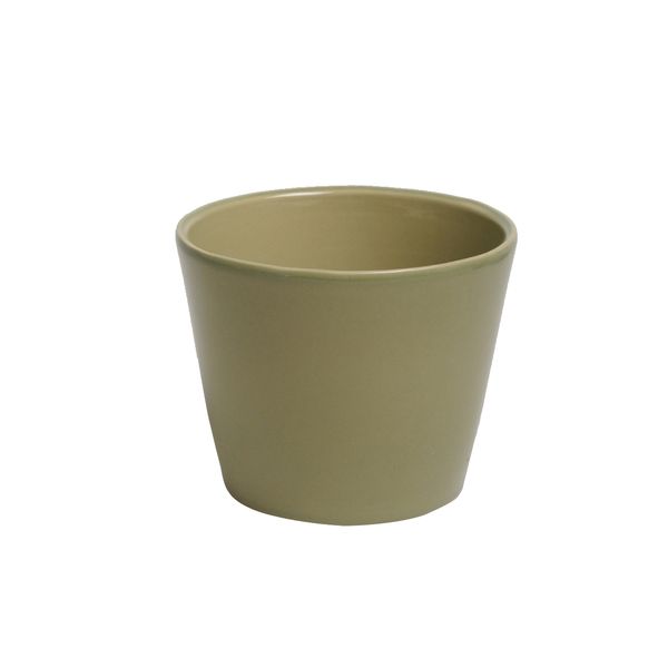 Bloempot, aardewerk, zachtgroen, Ø 12 cm