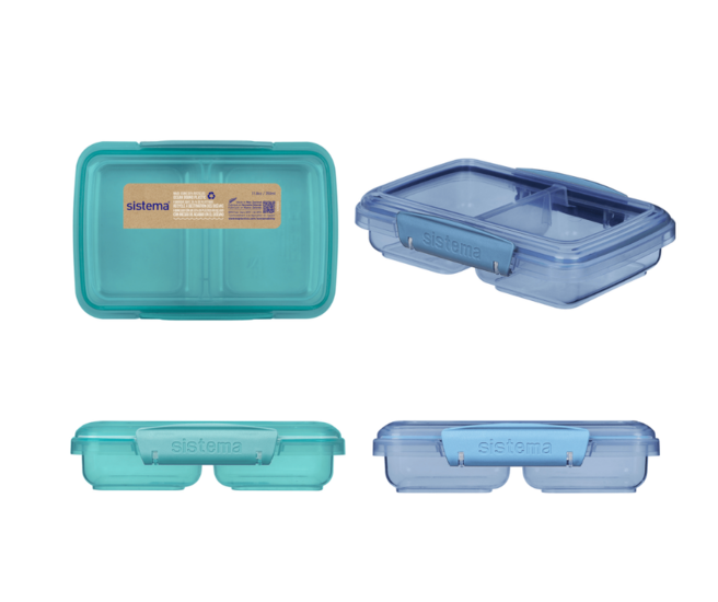 Sistema Ocean Bound Plastic To Go Small Split 2 vaks lunchbox 350ml