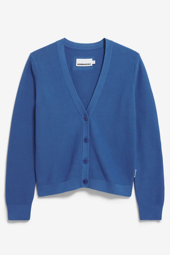 ARMEDANGELS  Cardigan Menaal Donker Ochtendblauw