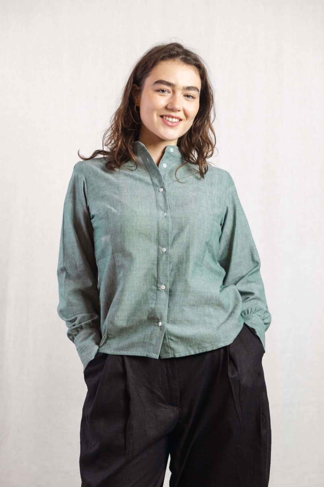 Jyoti Fair Works  Blouse Nisha Eucalyptus