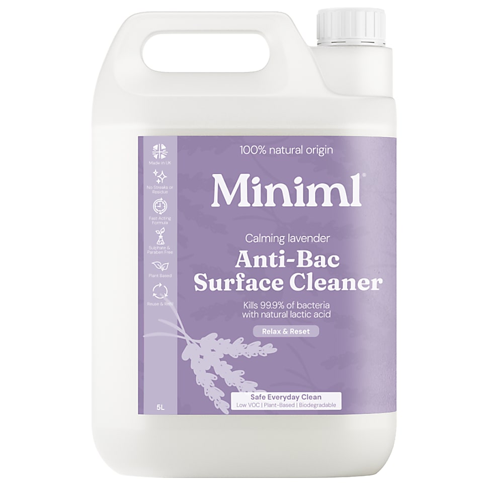 Miniml Antibacteriële Oppervlaktereiniger Lavendel - 5L Refill