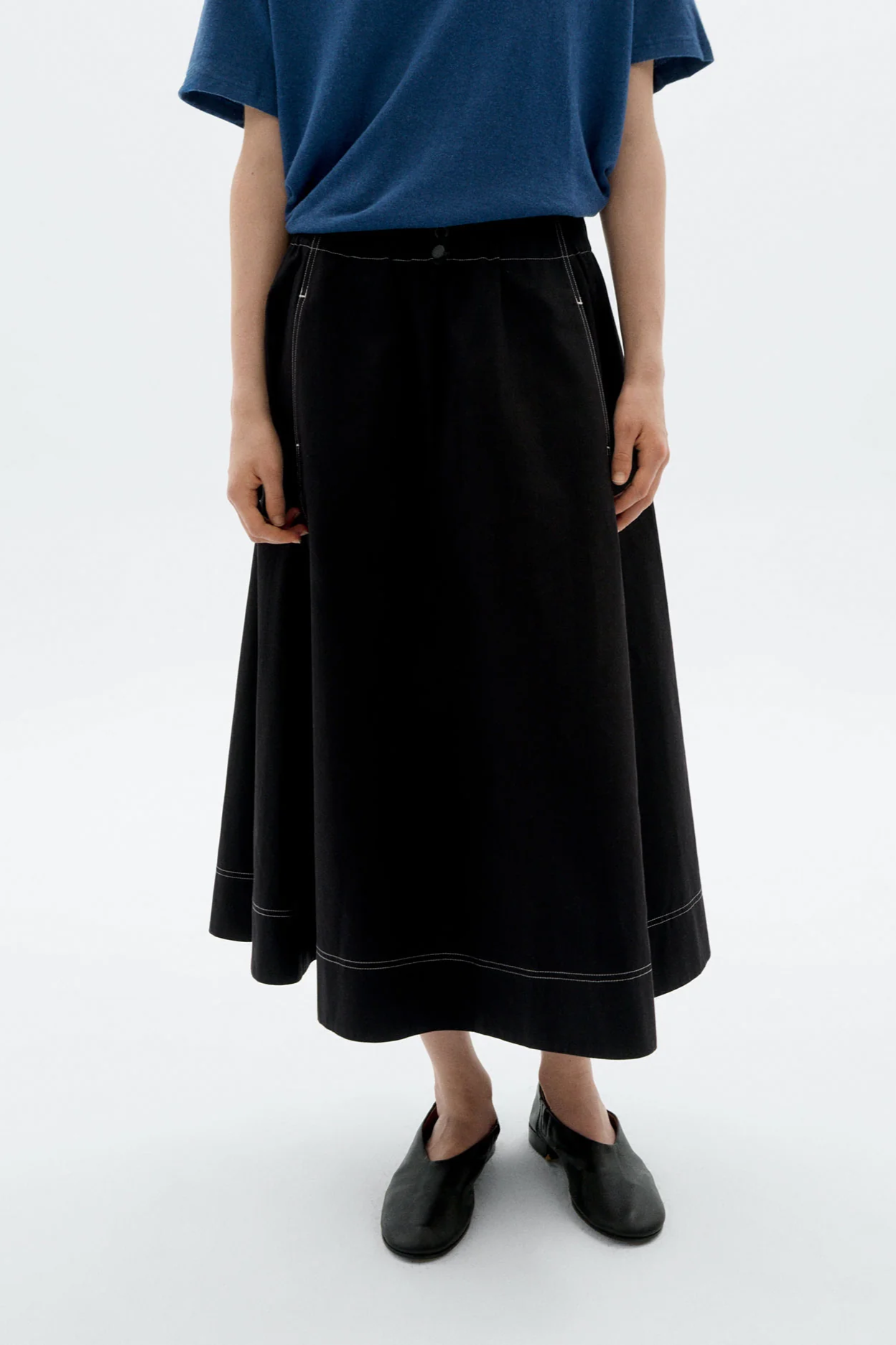 Thinking MU Olatz Midi-Rok - Zwart