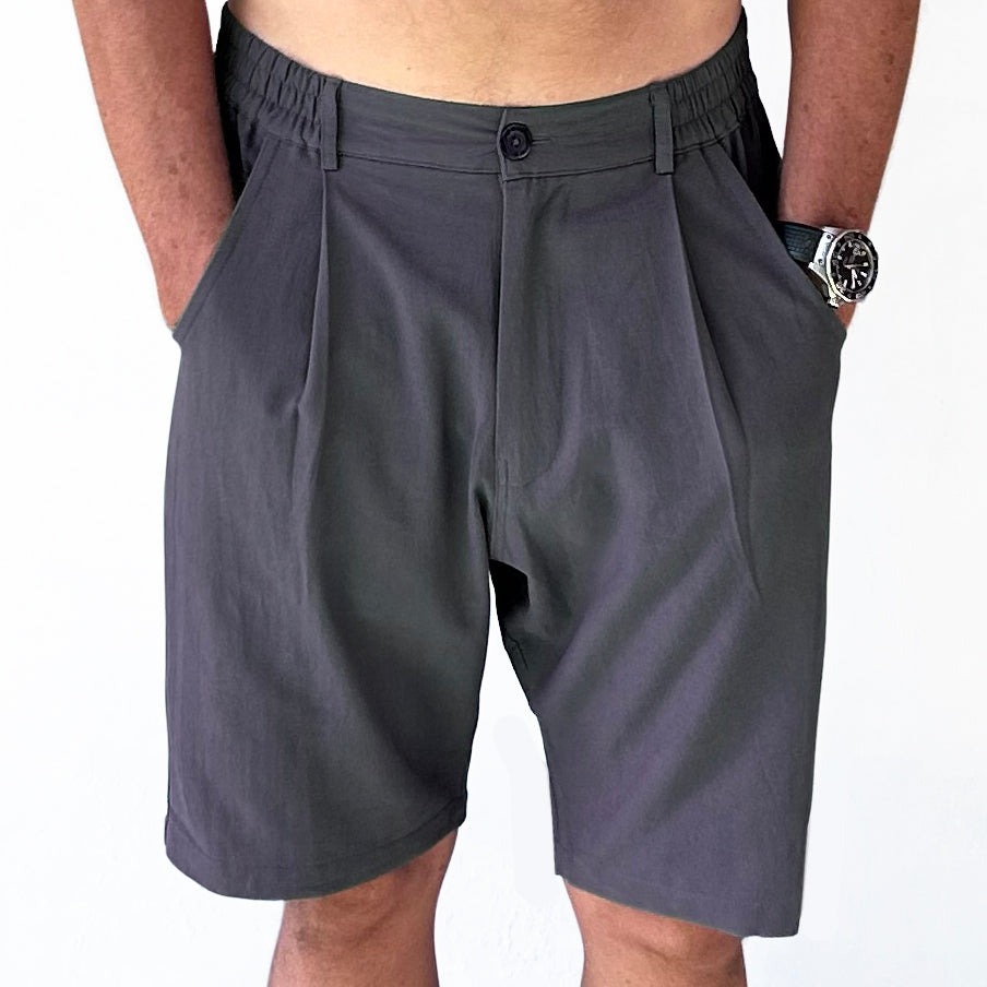 Short Charcoal Blue (Antracietblauw) – Gerecycled Katoen