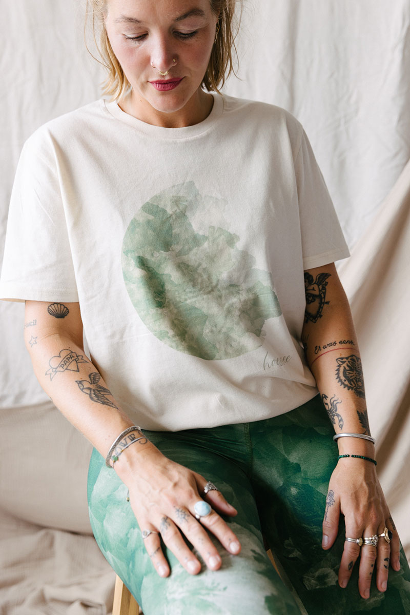 T-shirt met print Flora