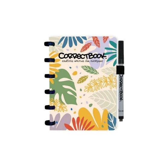 Correctbook blanco notitieboek A6 lined of Blanco - Botanical Beauty