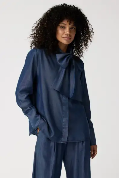 Alchemist Laura Denim Blouse - Donkerblauw
