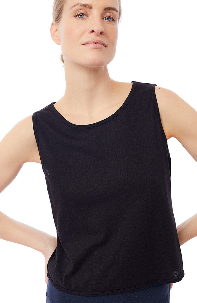 Mandala  Sport Cropped Top Zwart