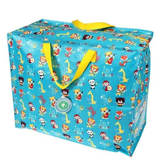 REX London Jumbo opbergtas van gerecycled plastic - Animal Band