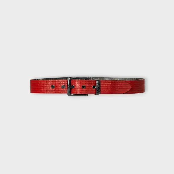 Brolo – Stoere Rode Upcycled Brandslang Riem (4 cm)