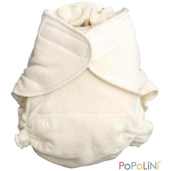 Popolini UltraFit Klittenband luier - UltraFit (4-15 kilo) - Wit Organic