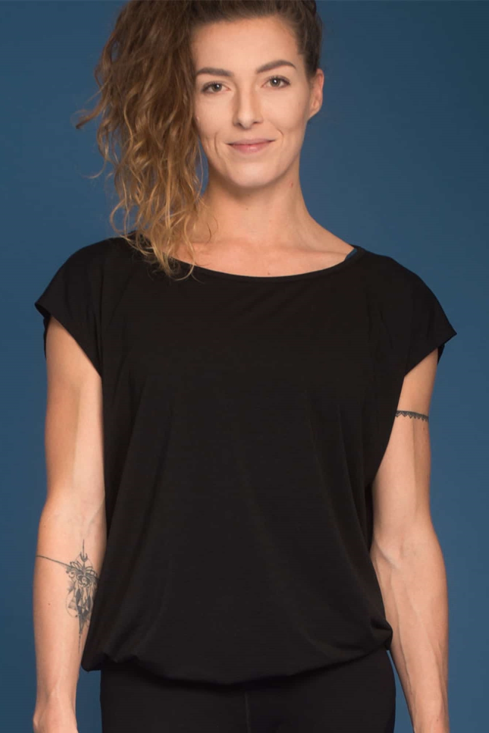 nice to meet me  T-Shirt Relax Diep Zwart
