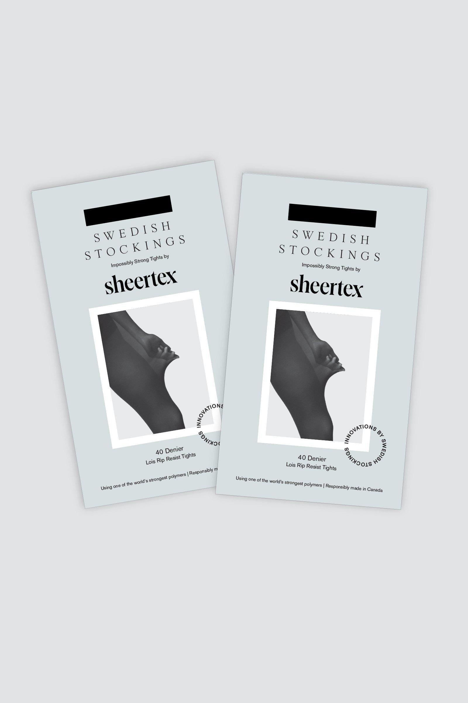 Swedish Stockings  Panty Set 2-Pack Lois Rip Resistant Zwart