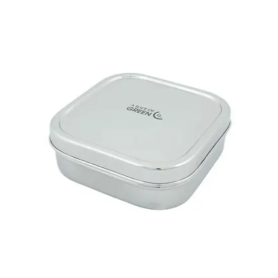 A Slice of Green Shimla container, vierkante RVS trommel 750ml.