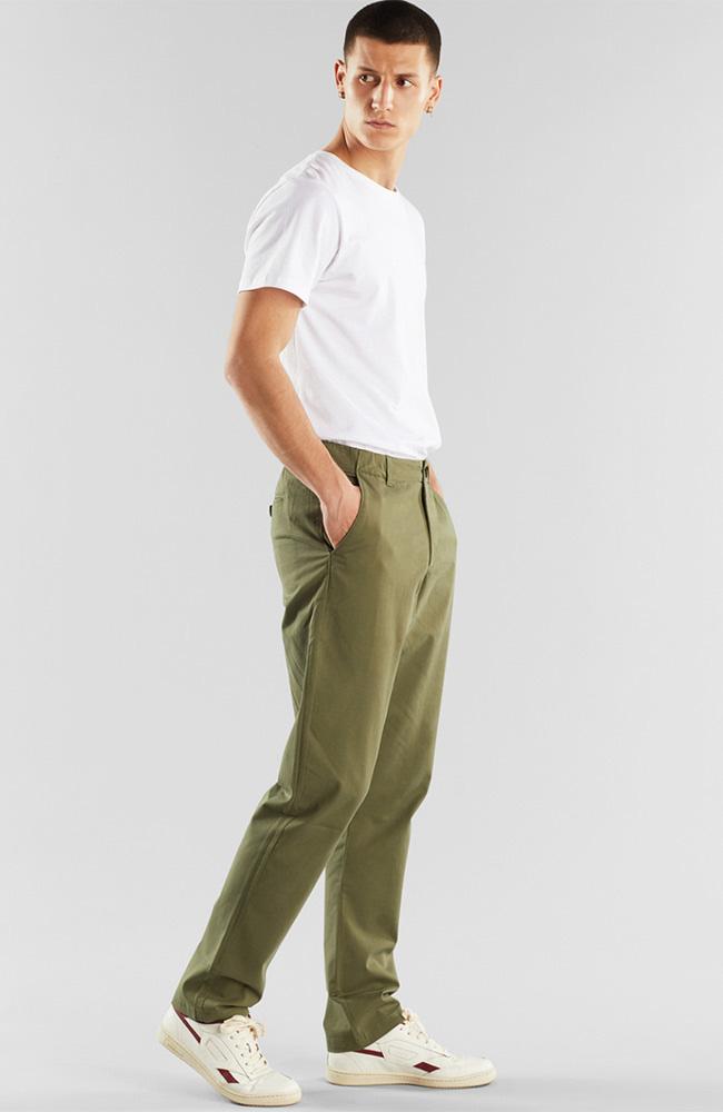DEDICATED mannen vegan Chino Kaki Groen