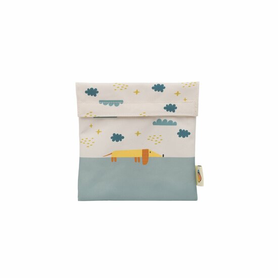 The Cotton Cloud Sandwich Bag Flying Dog - Herbruikbaar lunchzakje