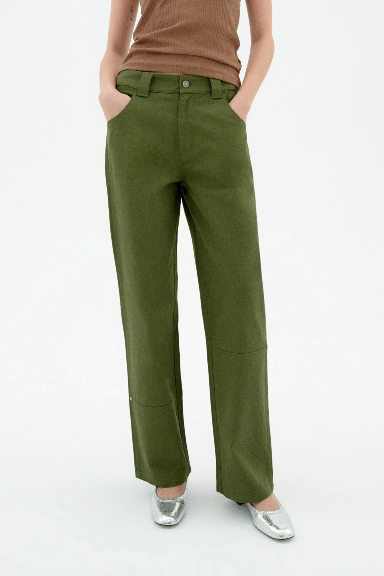 Thinking MU  Broek Recht Olijf