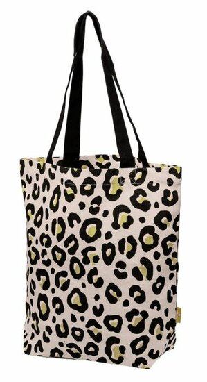 Moses shopper van bio katoen - Leo panter print