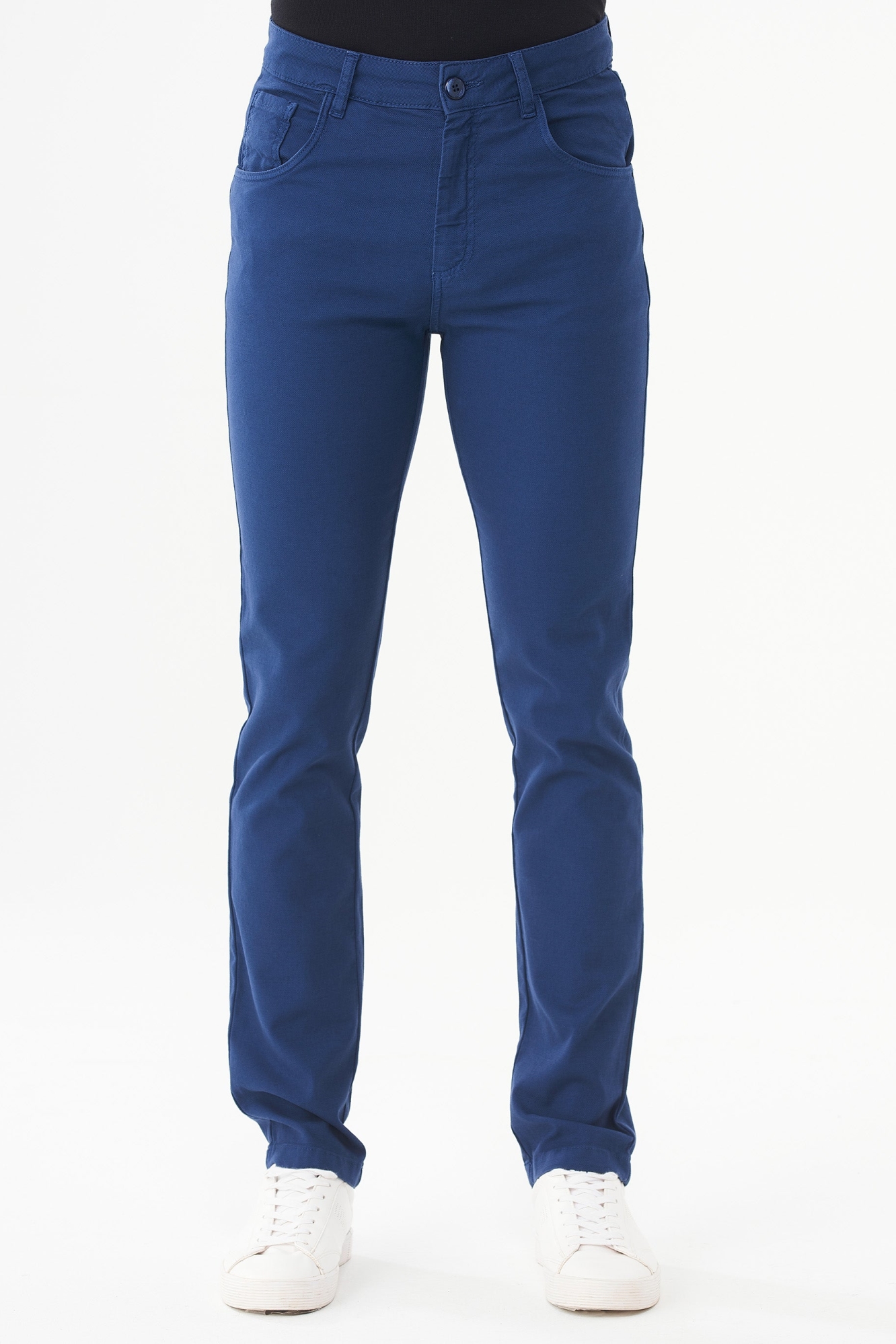 ORGANICATION mannen vegan Five Pocket Broek Navy Blauw