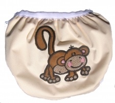 Monkey Doodlez Zwemluier - Monkey Mania - Maat S (4-8 kilo)